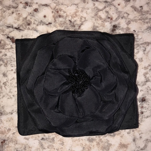 Handbags - Black Rose Bifold Wallet